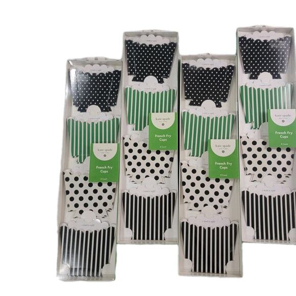 (4 Sets) 8ct Paper French Fries Fry or Popcorn Cups - Kate Spade x Target - Picture 1 of 9